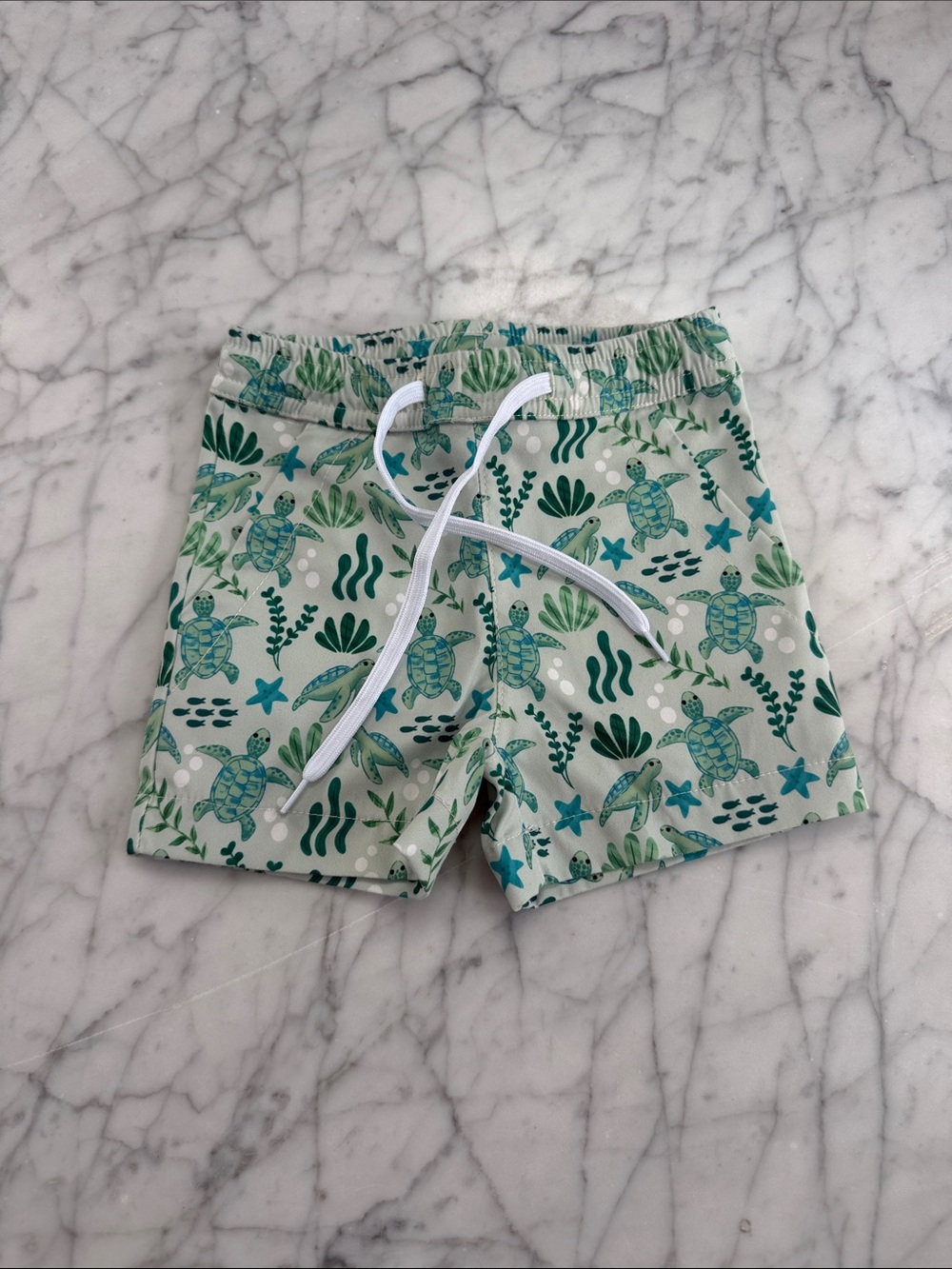 EMERSON AND FRIENDS | Turtle Swim Trunks | Size: 3-6 Mo